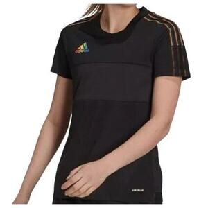 adidas Tiro Pride Jersey Short Sleeve Womens Xsmall